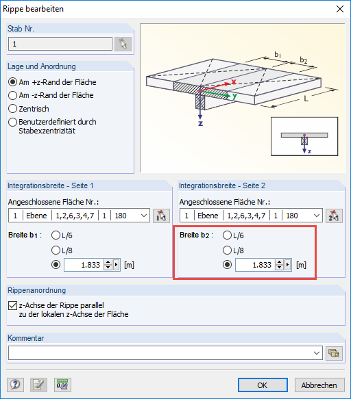 Integration Width - Side 2