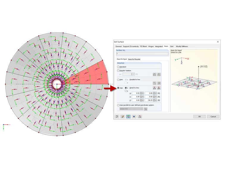 Specification of Element Axes