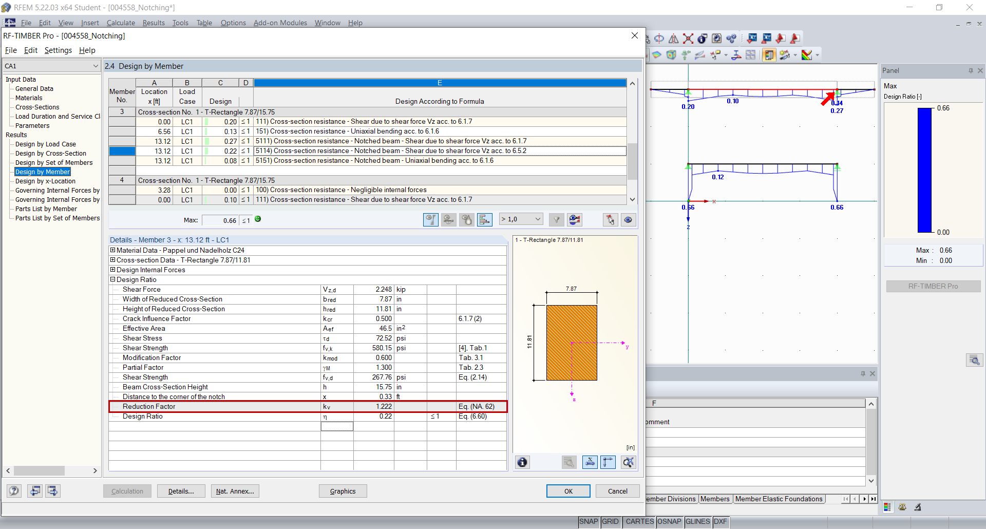 Notch - Reduction Factor Greater than 1.0