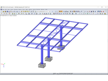 Display of Foundation Blocks Under Columns of Model