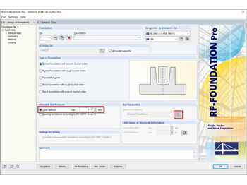 Direct Specification of Allowable Soil Pressure Without Calculation Using Formulas According to EN 1997-1, Annex D