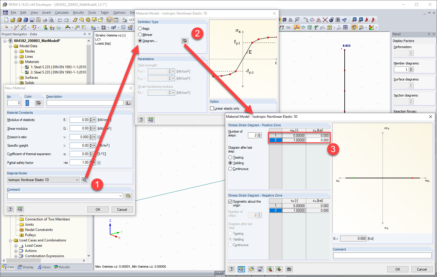 Creating Material Model - Wrong Process