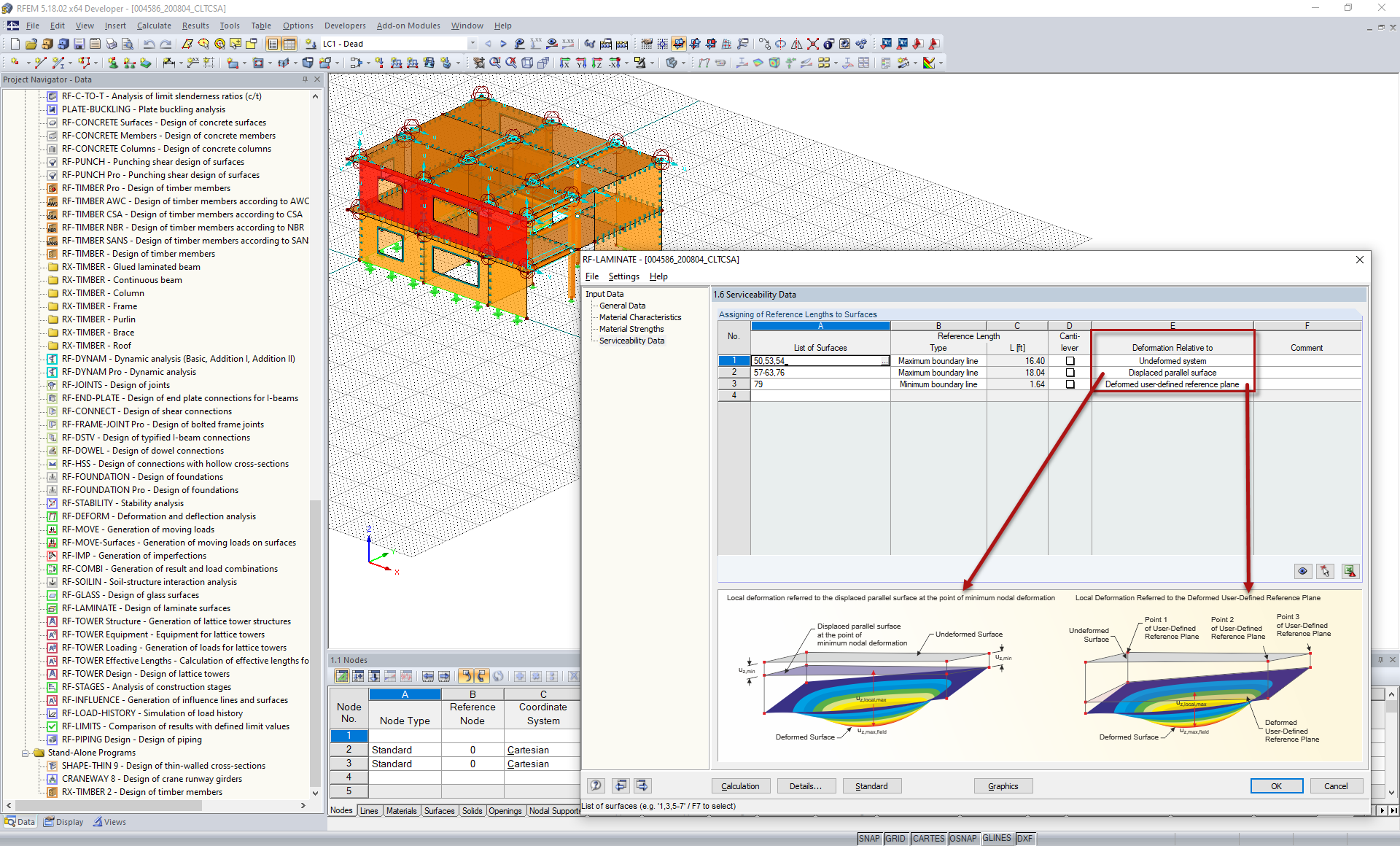 RF-LAMINATE - Window 1.6 Serviceability Data
