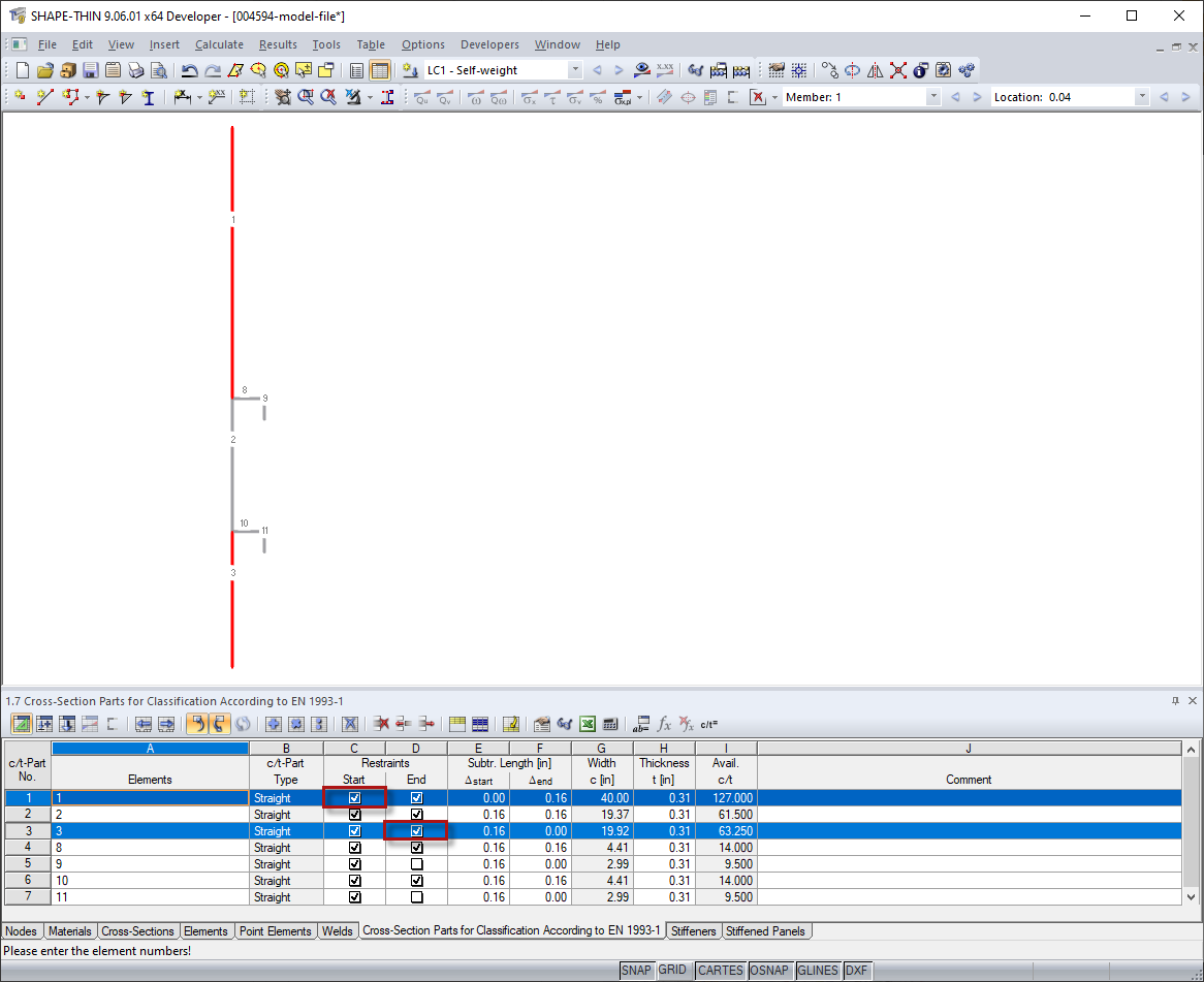 Added Support at Free Edges