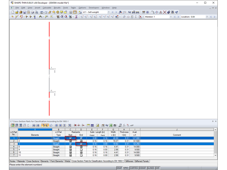 Added Support at Free Edges