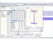 Cross-Section Values and Stress Diagram