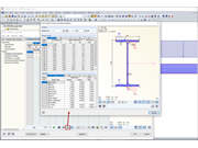 Cross-Section Values and Stress Diagram