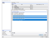 Cross-Sections to Display (Check Box Selected) and Select (Marked in Blue)