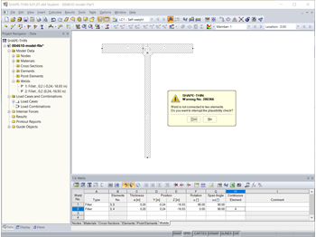 Error Message "Weld is not Connected to Two Elements"