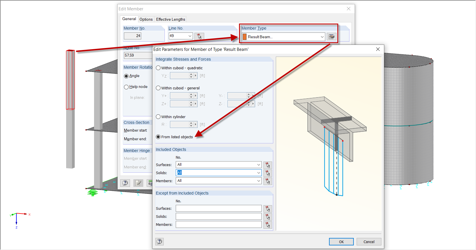 Result Beam | Input Parameters