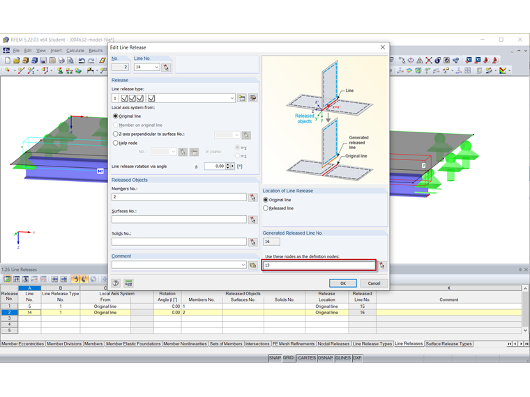 Line Release 2 with Definition Node