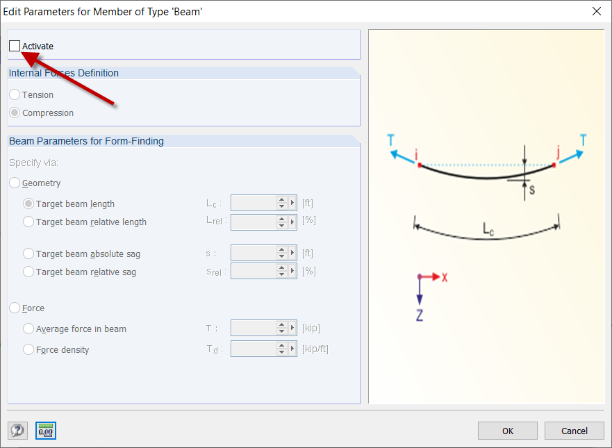 Activating Element for Form-Finding Process