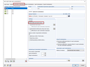 Tab "Combination Expressions" with Option for Favorable Permanent Load