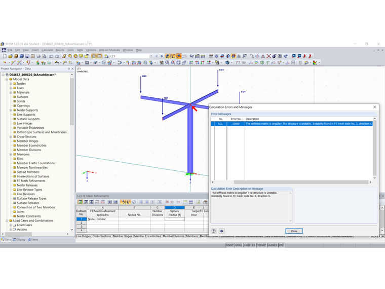 Structure Unstable, Members not Connected