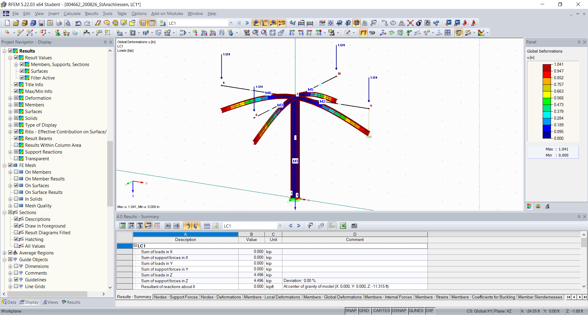 Beams and Columns Connected