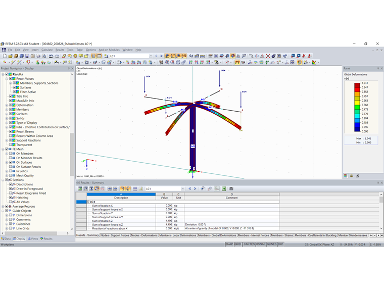 Beams and Columns Connected