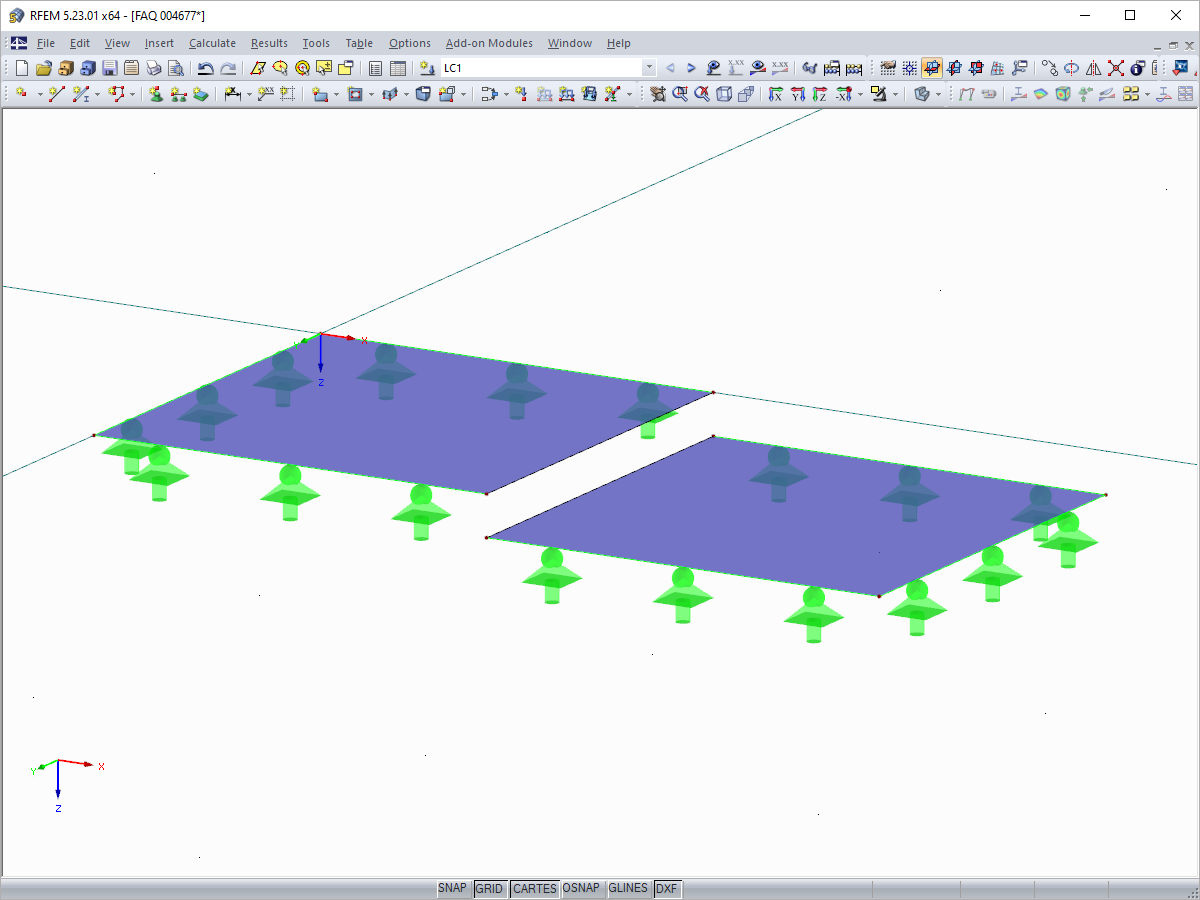 Superimposed Surfaces "Overlapping" in One Line Only