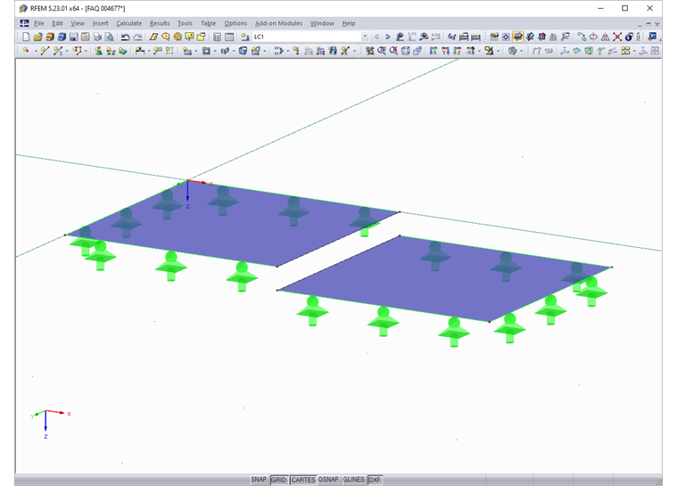 Superimposed Surfaces "Overlapping" in One Line Only
