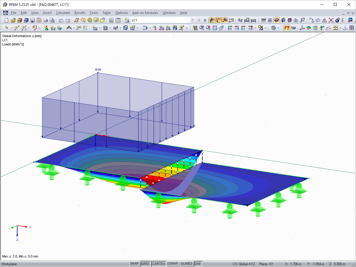Result of Surface Coupling with Rigid Members