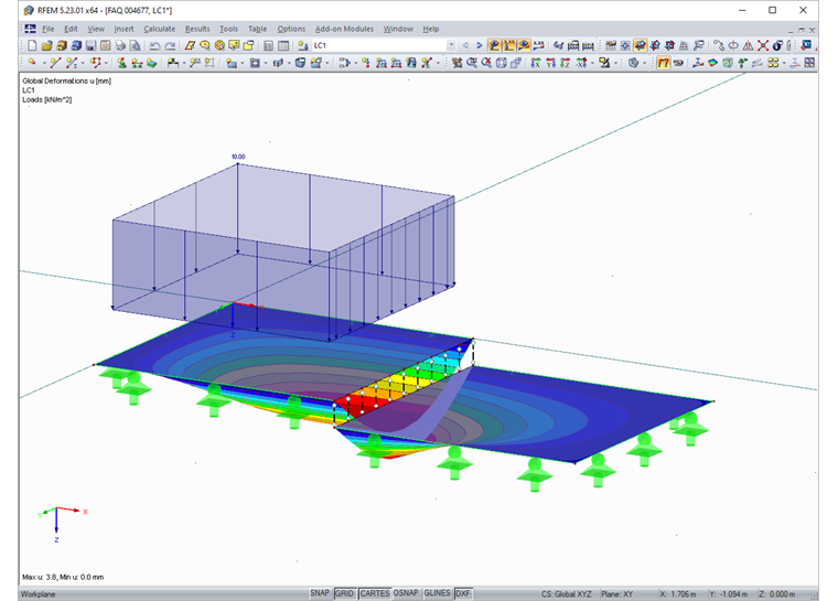 Result of Surface Coupling with Rigid Members
