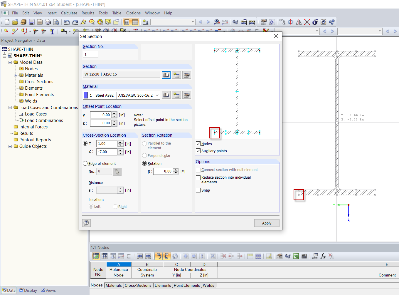 Offset Point (Marked in Red)