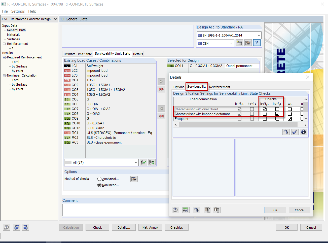 Cause of Error - Missing Load Due to Characteristic Design Situation