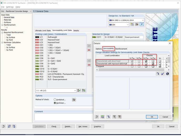Cause of Error - Missing Load Due to Characteristic Design Situation