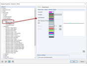 Display Properties for Member Hinges