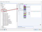 Display Properties for Member Hinges