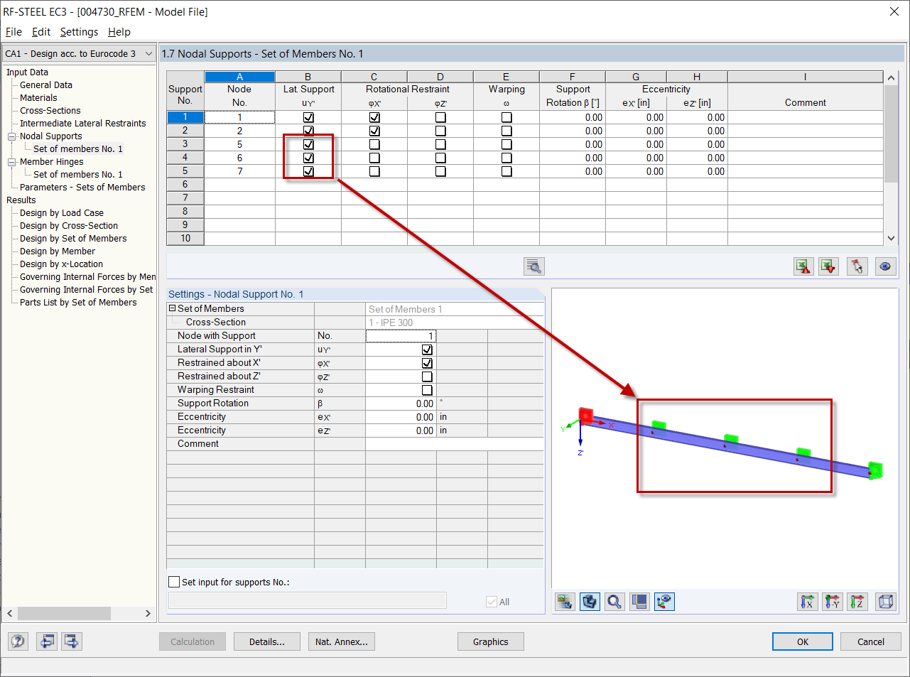 Defining Nodal Supports