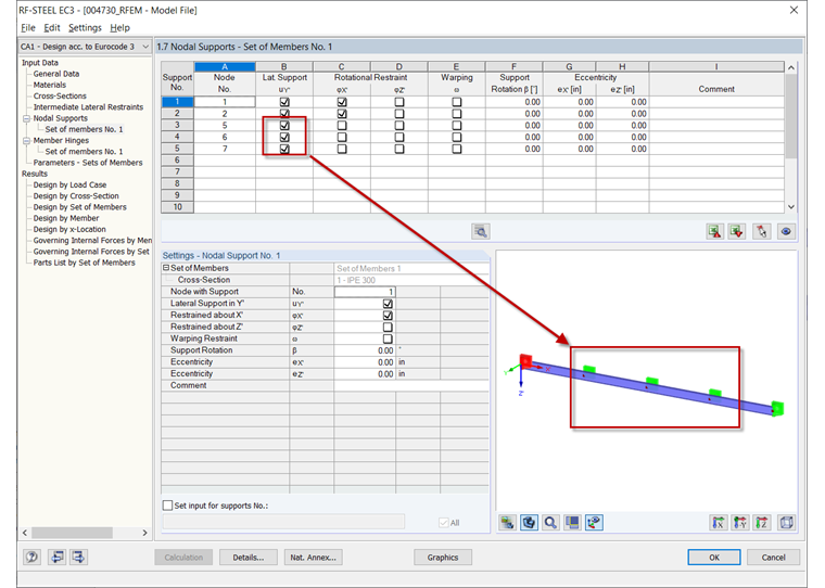 Defining Nodal Supports