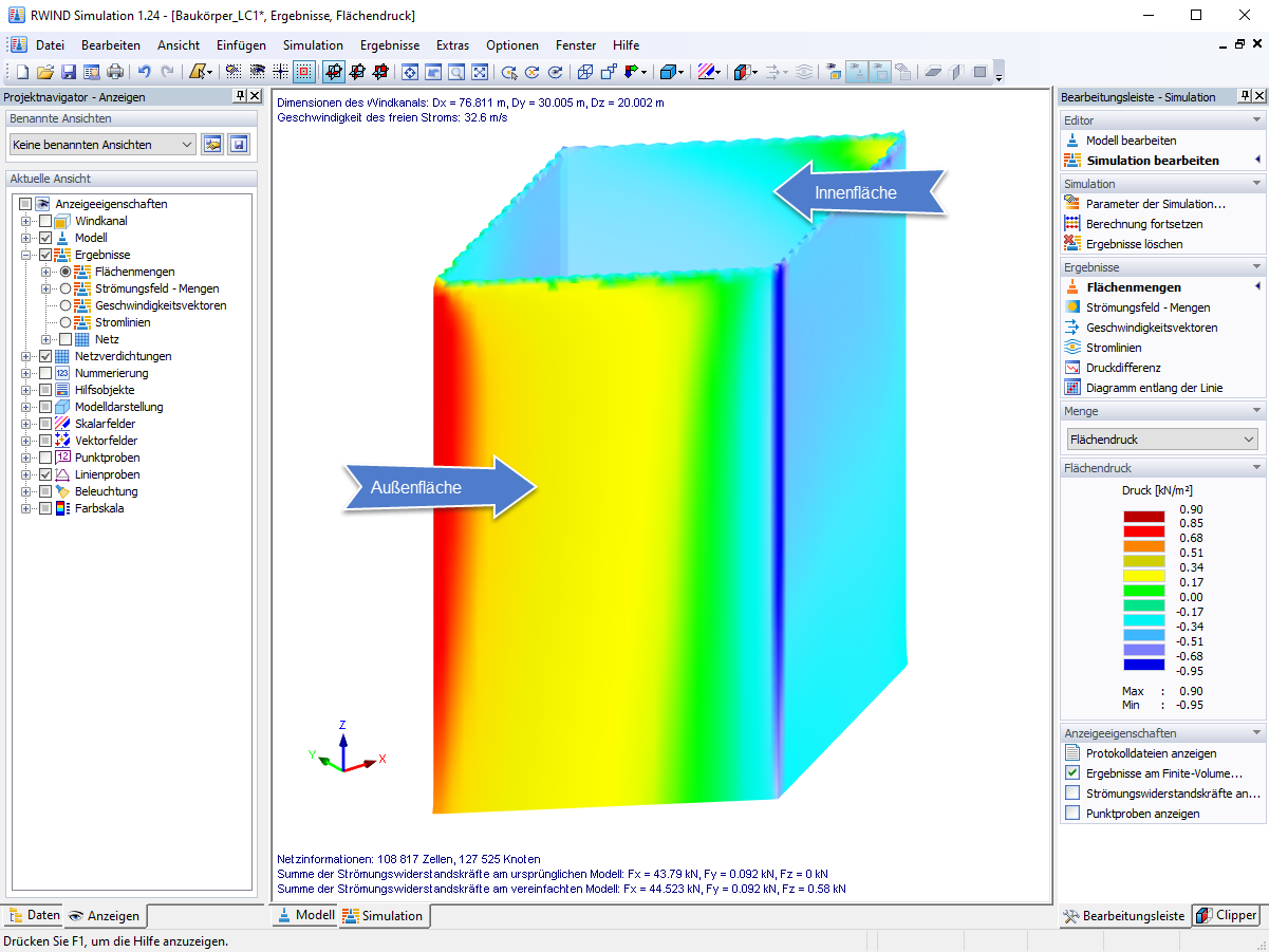 Surface Pressure Result on Solid Envelope