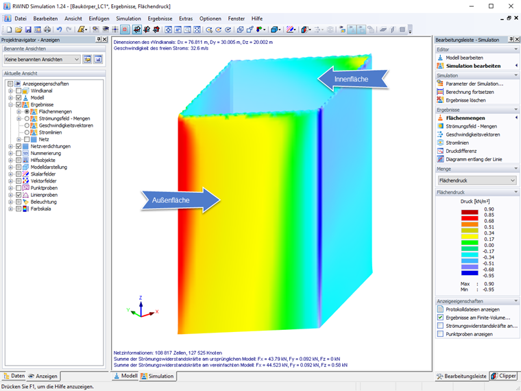 Surface Pressure Result on Solid Envelope