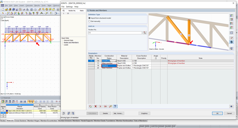 Add-on Module - Entering Structure with Members Inactive