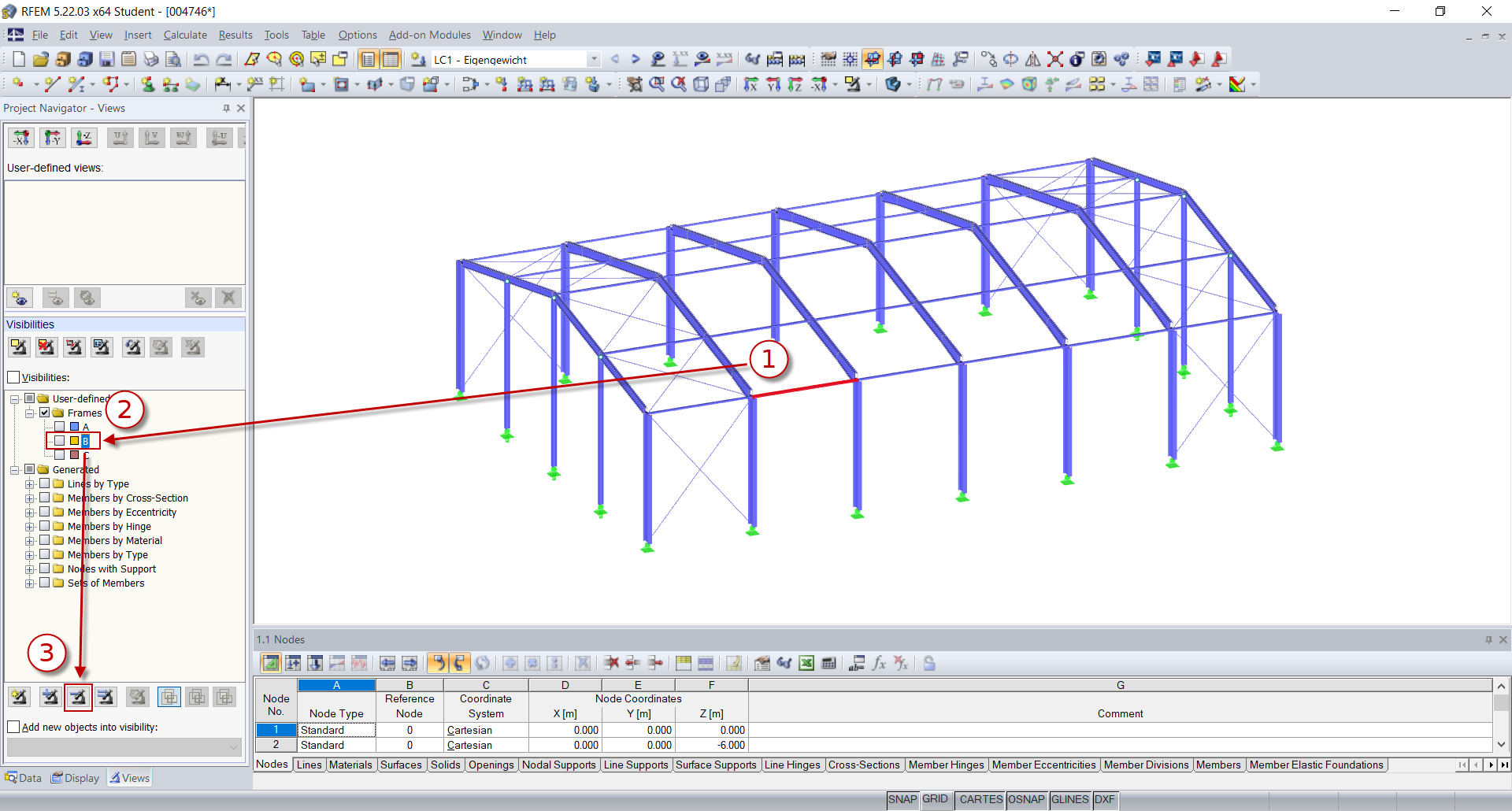 Removing Selected Objects from Selected User-Defined Visibility