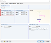 Adjustment of Effective Length Coefficients