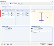 Adjustment of Effective Length Coefficients