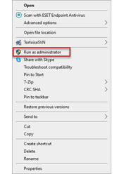 Run as Administrator