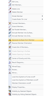 Shortcut Menu: Generate Surfaces from Members