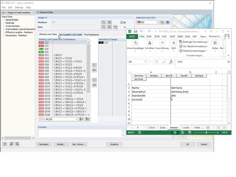 Displaying AnnexID and StandardID for STEEL EC3 Annex