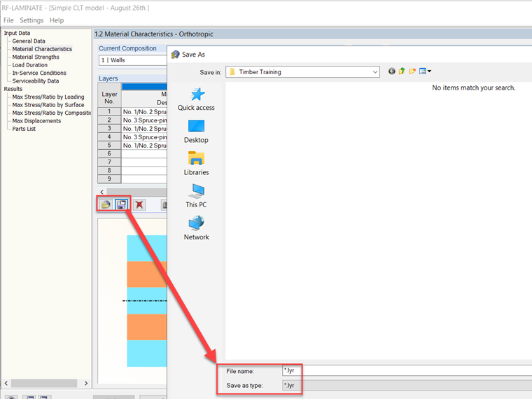 Saving Laminate Composition Layers