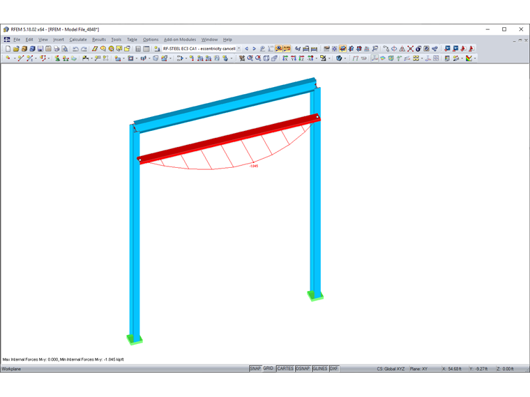 Bending Moment Distribution of Wall Beam