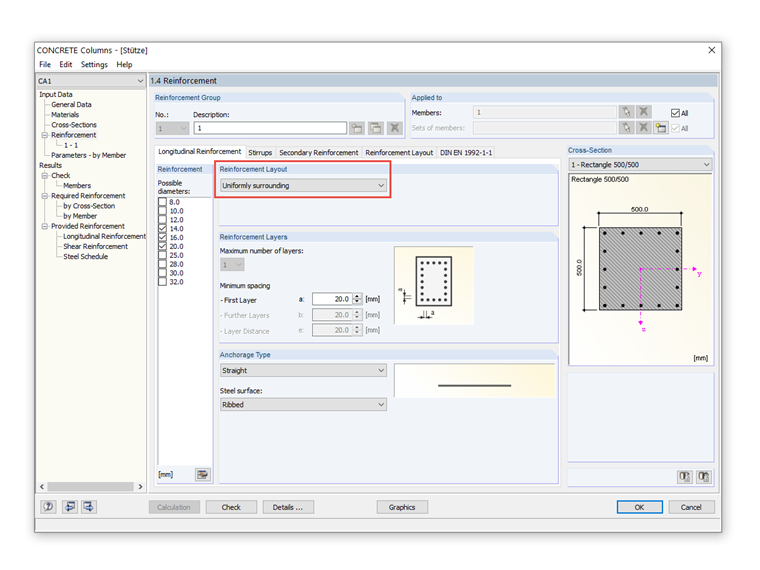Selecting Reinforcement Distribution
