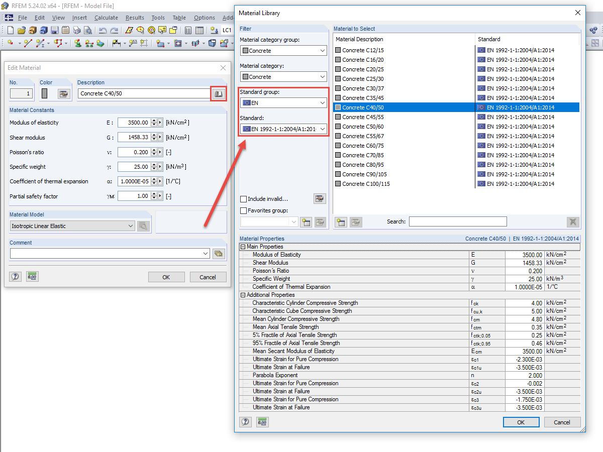 Assigning European Standard Group