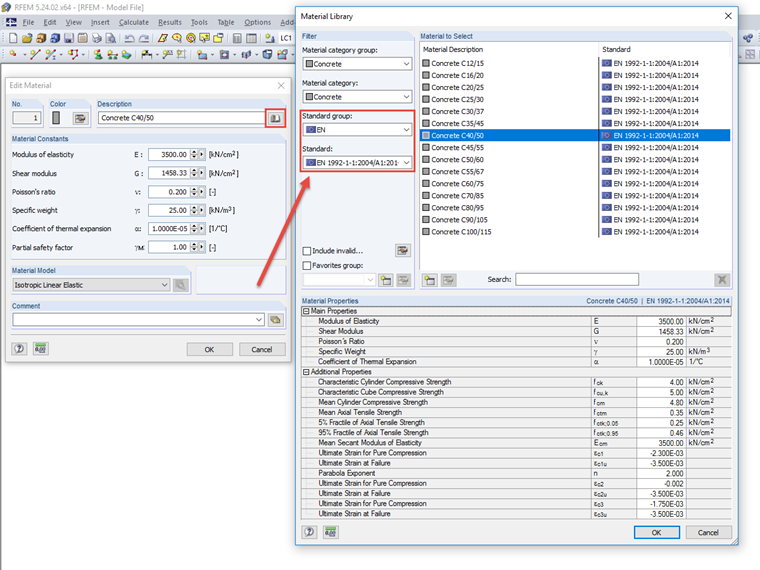 Assigning European Standard Group