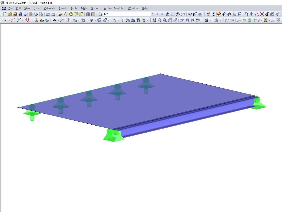 Eccentric Single-Span Beam