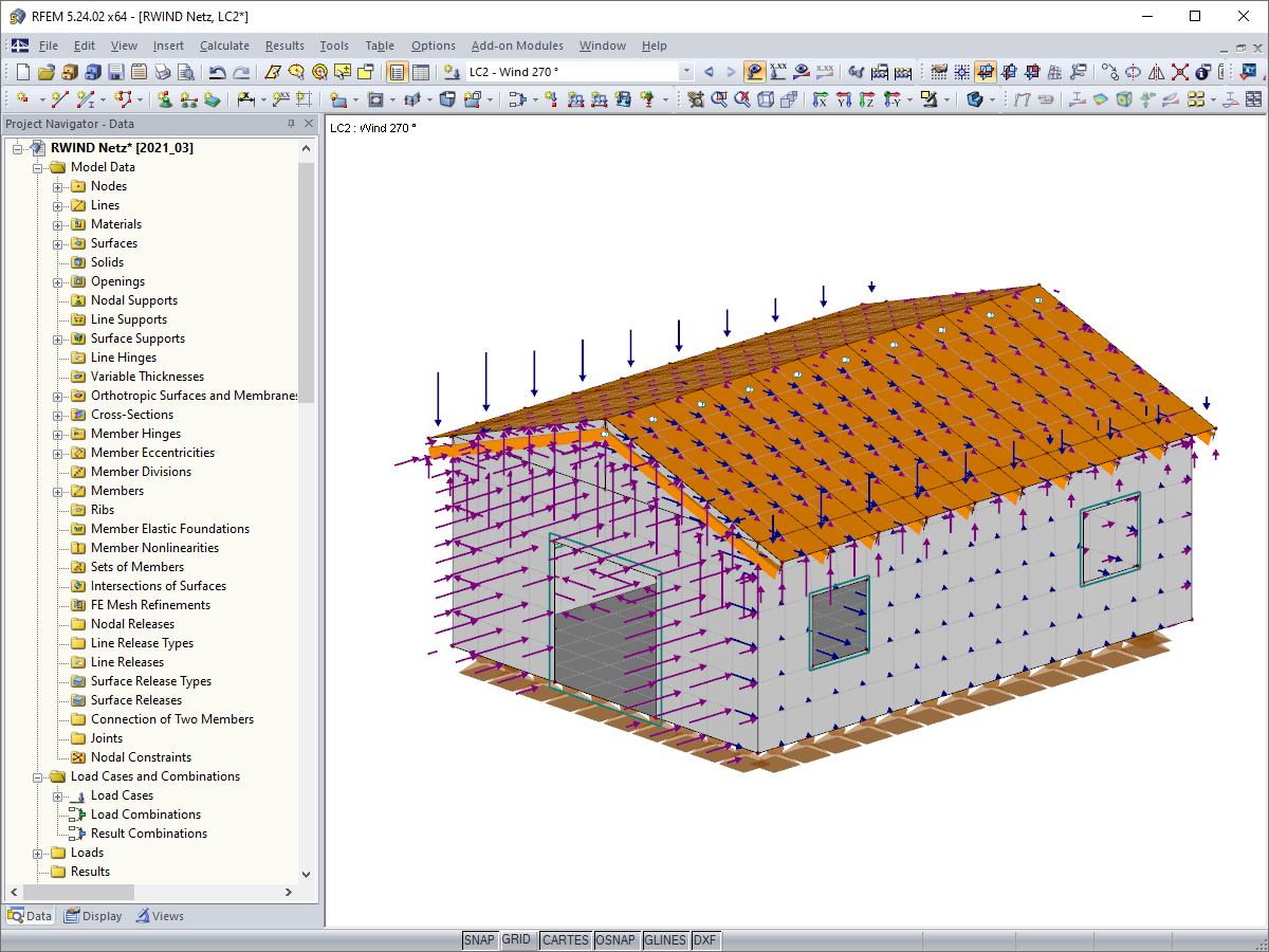 Generated Load Case from RWIND Simulation