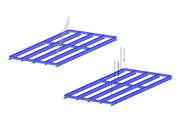 Steel Frame with Pipe Load