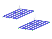 Steel Frame with Pipe Load