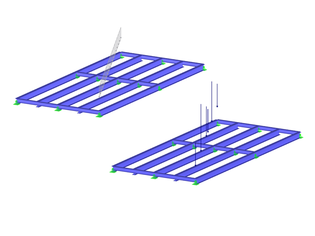 Steel Frame with Pipe Load